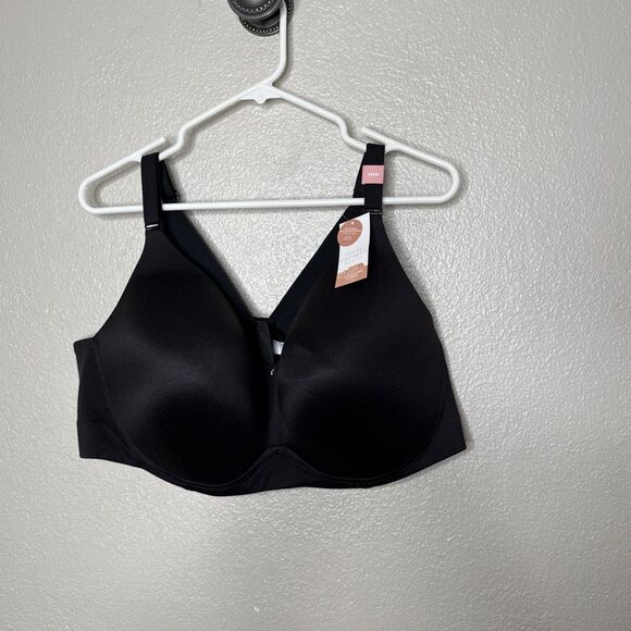 Cacique Lane Bryant 46 DD Lightly Lined No Wire Black Soft Cups NEW NWT - Picture 3 of 12